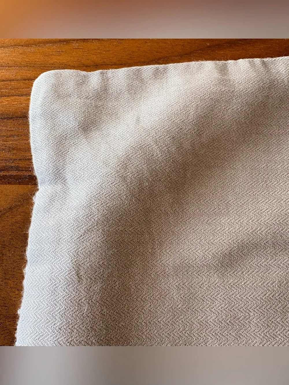 Crate & Barrel King Duvet Cover + 2 King Shams Greige Textured Linen Blend Set